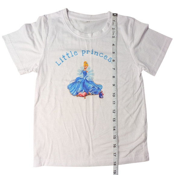 Girls Tee -- Little Princess - Cinderella Graphic T Shirt - Picture 3 of 7